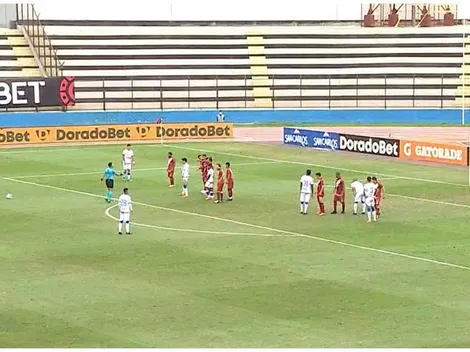 Intratable teledirigido de zurda de Felipe Rodríguez para el 1-1 entre Mannucci y Universitario