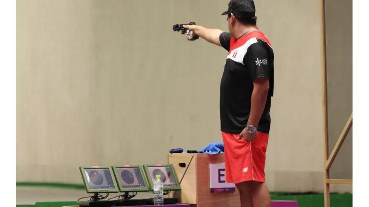 Marko Carillo terminó en el puesto 18 y no consiguió pase a la final de '25 metros pistola tiro rápido'