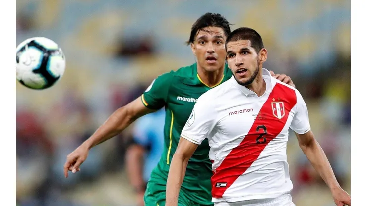 Luis Abram no jugó mucho en la última Copa América con Perú.