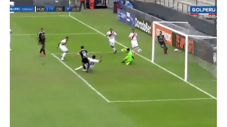 Sporting Cristal empató el partido con aquel gol del venezolano.