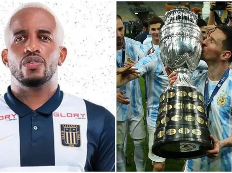 Recordando a Maradona, Farfán felicitó a Messi por ganar la Copa América