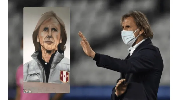 Realizan impresionante pinta mural para 'El Tigre' Ricardo Gareca