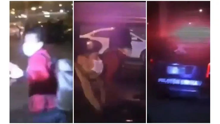 Cueva y un nuevo pintoresco momento: se fue de Videna en un patrullero de la policía