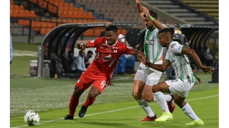 Aldair Rodríguez no hizo un gol en más de seis meses en Colombia.