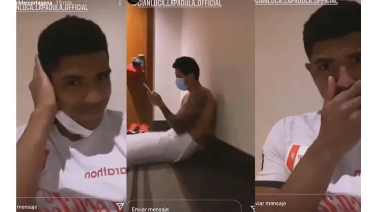 Gianluca Lapadula y Cartagena jugaron este miércoles contra Ecuador.