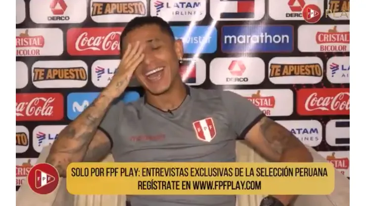 Yoshimar Yotún se puso nervioso cuando le preguntaron por Lapadula.