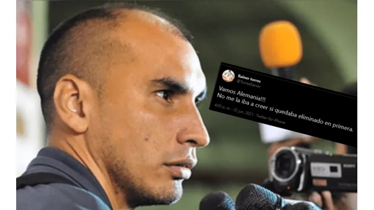 Rainer Torres y su polémico mensaje mientras jugaba Perú vs Ecuador: "Vamos Alemania"