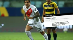 Gianluca Lapadula es noticia en Rusia: "Goleador europeo en la Copa América 2021"