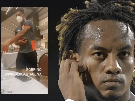 André Carrillo le quita su gelatina a Wilder Cartagena: "Oe conch... te he pedido dos yo"