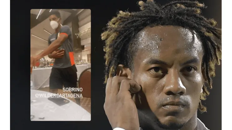 André Carrillo le quita su gelatina a Wilder Cartagena: "Oe conch... te he pedido dos yo"