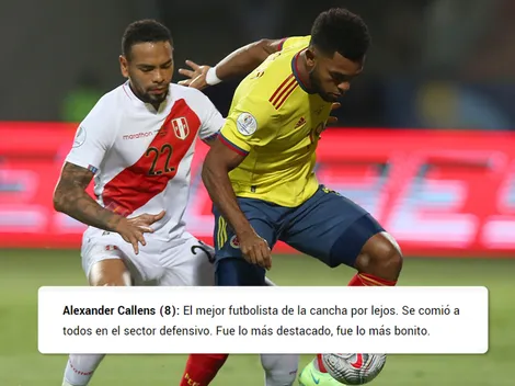 Jugador x Jugador de Perú vs. Colombia