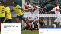 ¡No destacan el juego de Perú! Prensa colombiana dice que perdieron por errores de ellos