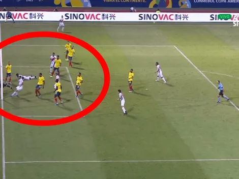 Arriba, siempre arriba Perú: Yerry Mina comete autogol para el 2-1