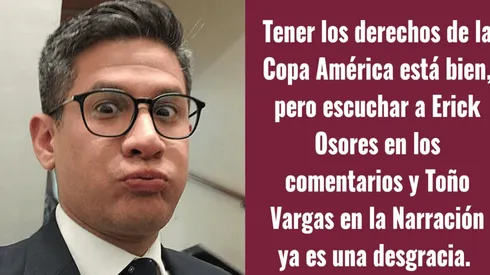Erick Osores respondió con todo a hincha peruano: "Esfuérzate más para que te pongas DIRECTV"