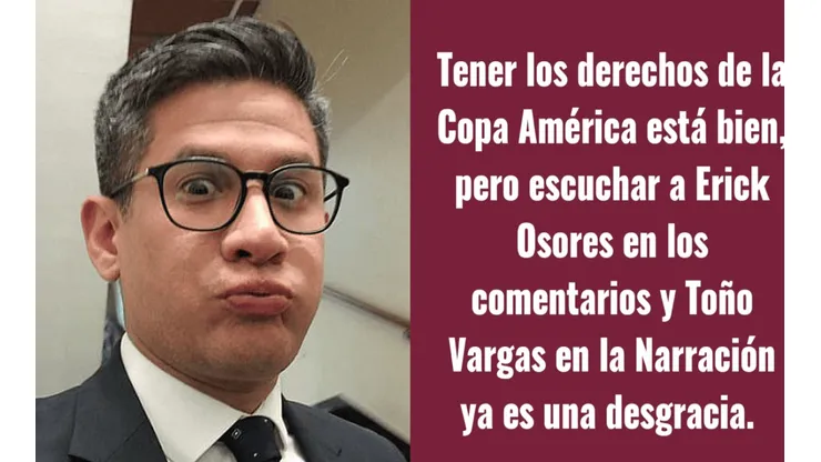Erick Osores respondió con todo a hincha peruano: "Esfuérzate más para que te pongas DIRECTV"