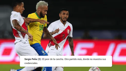 Jugador x Jugador de Perú vs. Brasil