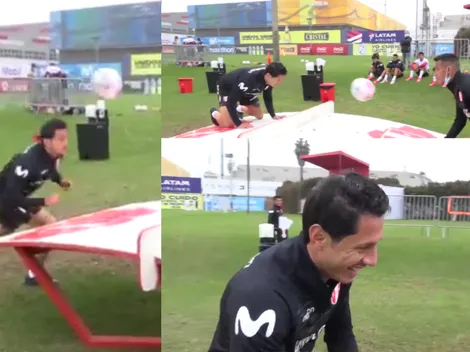 Conoce su cuento: Gianluca Lapadula la rompió jugando al Teqball junto a Alex Valera