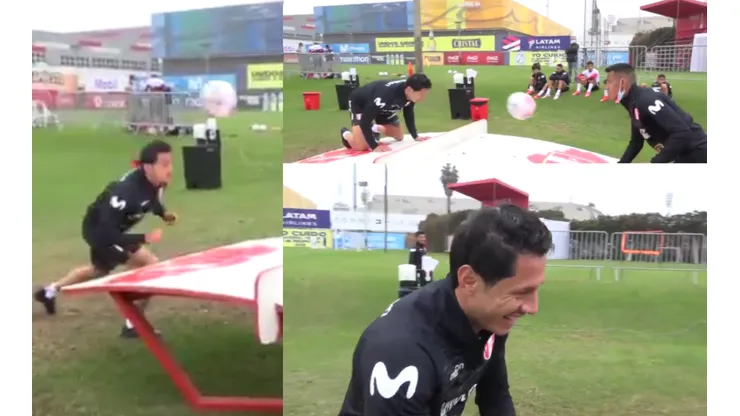 Conoce su cuento: Gianluca Lapadula la rompió jugando al Teqball junto a Alex Valera