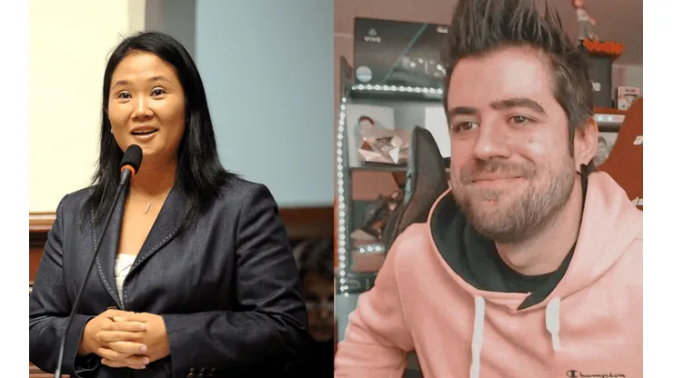 "Dulces quince años": AuronPlay saluda a Keiko Fujimori tras perder ante Pedro Castillo