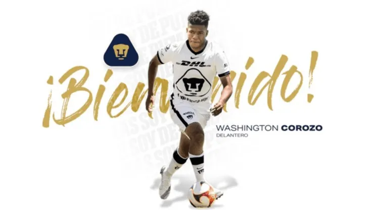 "Espero hacer los goles que faltaron en Perú": Washington Corozo en su presentación con Pumas UNAM