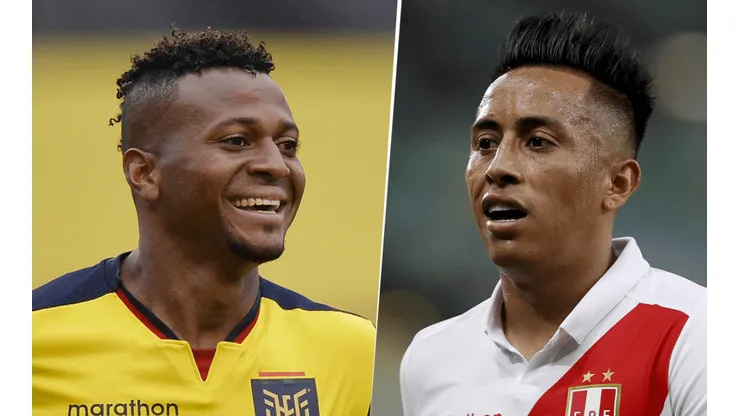 Ecuador y Perú se verán las caras por las Eliminatorias. (Fotos: Getty).