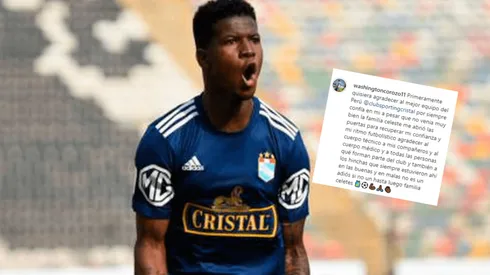 "Agradezco al mejor equipo del Perú": Washington Corozo y su carta de despedida