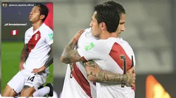 Lapadula y Guerrero compartieron frente de ataque este jueves. Foto: @SeleccionPeru/Twitter