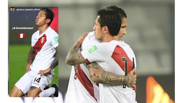 Lapadula y Guerrero compartieron frente de ataque este jueves. Foto: @SeleccionPeru/Twitter