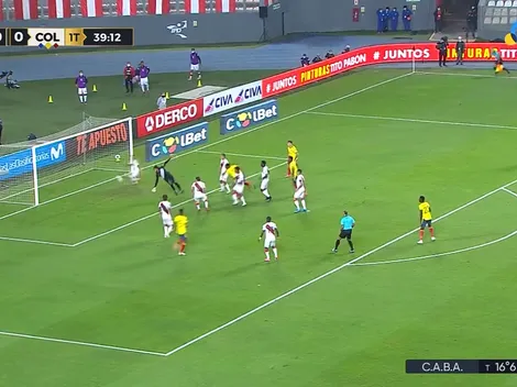 Toda de Pedro Gallese: Colombia se adelantó en el Nacional por el arquero de Perú