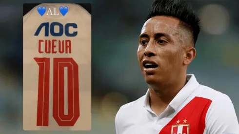 Christian Cueva recibió camiseta de Alianza Lima previo duelo contra Colombia