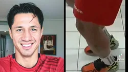 Gianluca Lapadula subió el video a su cuenta de Tik Tok.