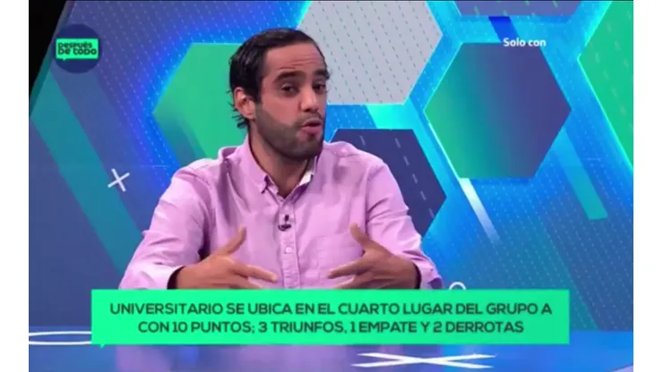 Horacio Zimmermann es panelista y conductor en Movistar Deportes.