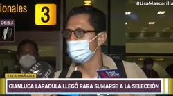 Gianluca Lapadula llegó a Lima este jueves en la mañana.