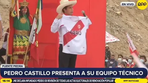 Pedro Castillo es el candidato del partido Perú Libre.