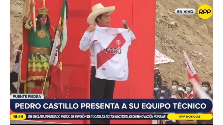 Pedro Castillo es el candidato del partido Perú Libre.