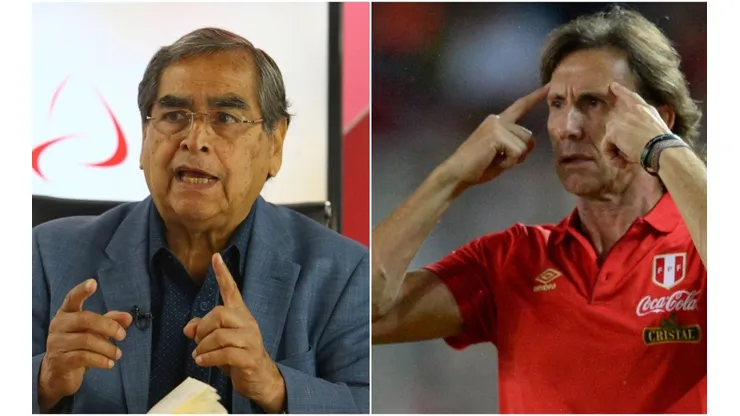 Oscar Ugarte es ministro de Salud y Ricardo Gareca entrenador de la Selección.