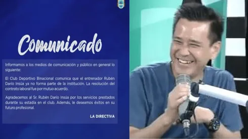 "Tamare. Me corto un hue...": Daniel Kanashiro reacciona al despido del DT de Binacional