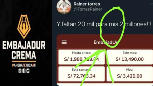 "Faltan 20 mil para mis 2 millones": Rainer Torres y el misterioso mensaje que asustó a todos en 'EmbajadUr'