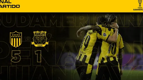 Noche para el olvido: Peñarol goleó por 5-1 a Sport Huancayo en Montevideo