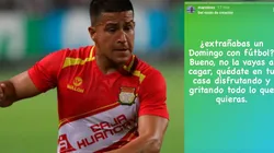 "¿Extrañabas un domingo con fútbol? Bueno, no la vayas a cag...": Marcio Valverde lanza insólito consejo