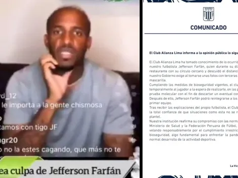 No pasó nada: Jefferson Farfán se excusó, pidió perdón y Alianza sacó comunicado