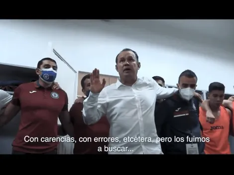 Te convence: revelan imágenes de una charla de Juan Reynoso en Cruz Azul