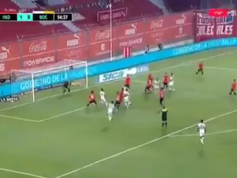 Para los críticos: Carlos Zambrano metió gol con Boca Juniors contra Independiente