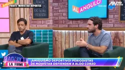 Los panelistas de Al Ángulo defendieron a Aldo Corzo después del ampay.