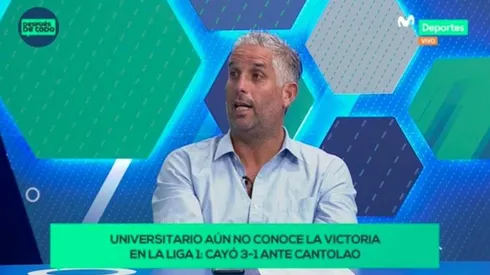 Diego Rebagliati es panelista en Movistar Deportes.