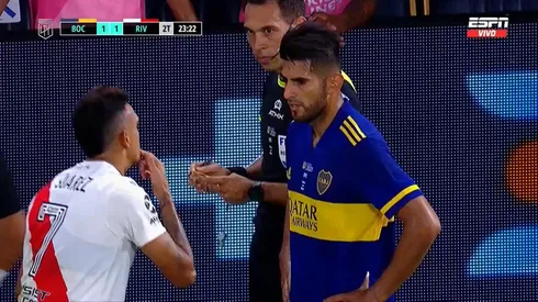 Zambrano recibió la tarjeta roja contra River.