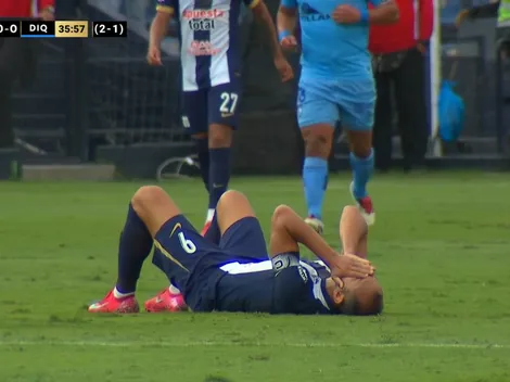 La dura lesión de Hernán Barcos ante Deportes Iquique que conmociona Alianza Lima