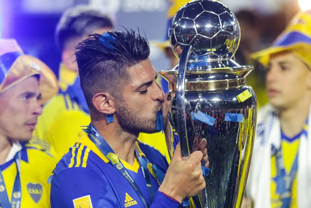 Celebración de título con Boca Juniors. (Photo by Daniel Jayo/Getty Images)