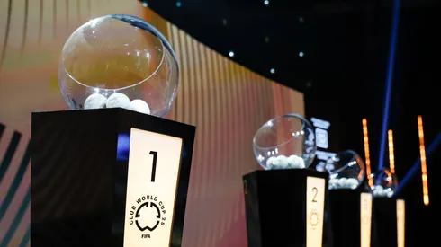 Las bolillas del sorteo de la Copa Libertadores.