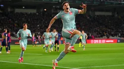 Julián Álvarez festeja su gol en el empate 4-4 entre Barcelona y Atlético Madrid por Copa del Rey.